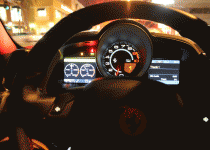 Ferrari 458 dash with guages